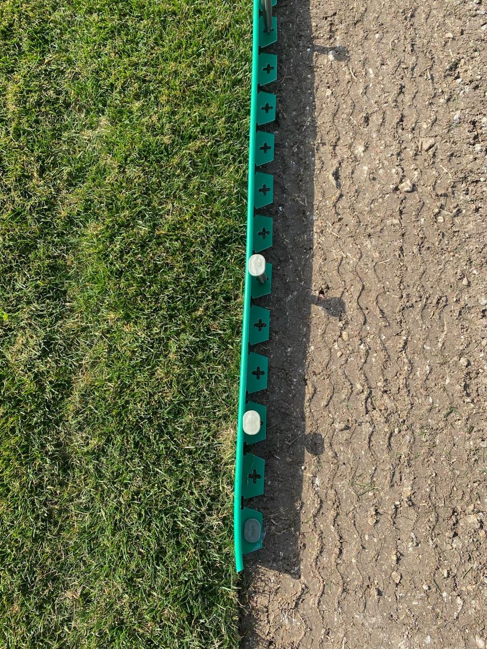 Esnek yeşil plastik çim ayırıcı eko seri ürünün yüksek esneklik yapısı