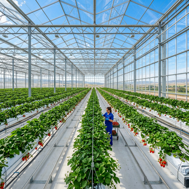 Endüstriyel Sera Topraksız Tarım Projesi